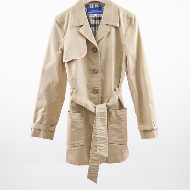 Burberry 블루라벨 건트렙 트렌치 코트 