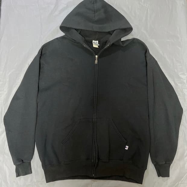 90s 빈티지 러셀 Russell 후드집업 네이비