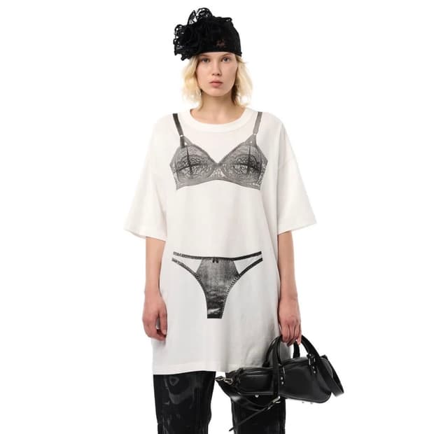 [XS,S,M]바퀘라 25fw 란제리 톨 티셔츠