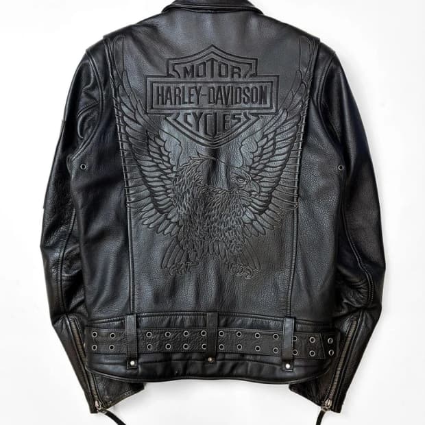 할리데이비슨 00s 오리지널 소가죽 라이더 자켓 PN5450