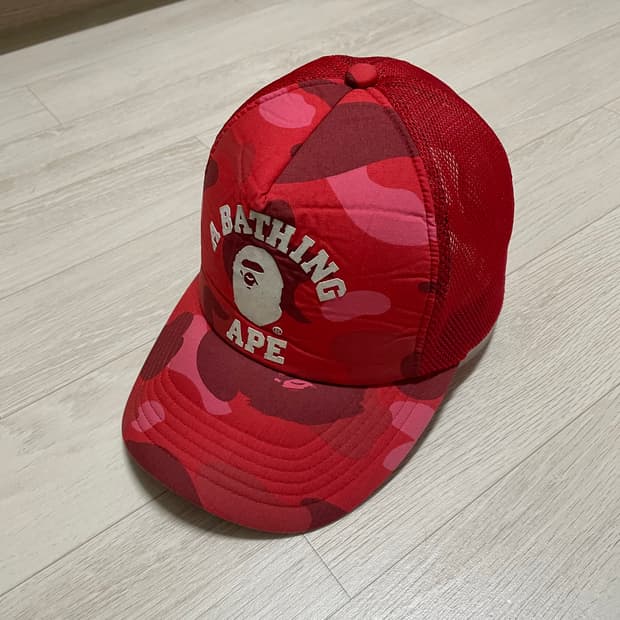 올드 베이프 컬리지 메쉬 캡