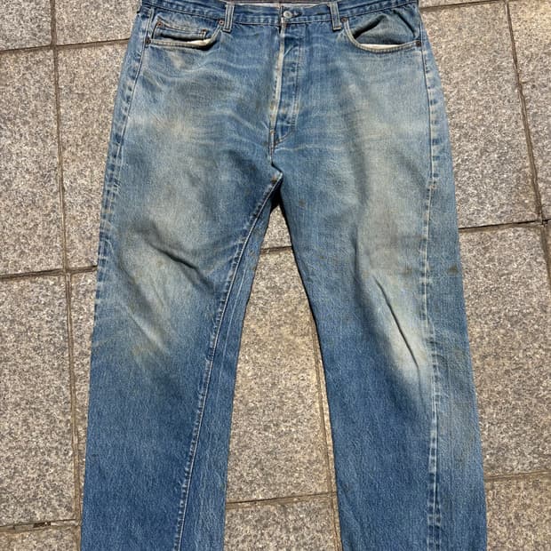 80s 66후기 리바이스 501 데님팬츠