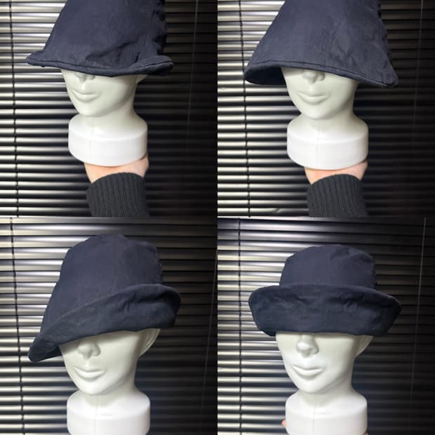 피에르가르뎅 벙거지 버킷햇 철사 네이비 남색 헌팅캡 에스닉 뉴스보이캡 