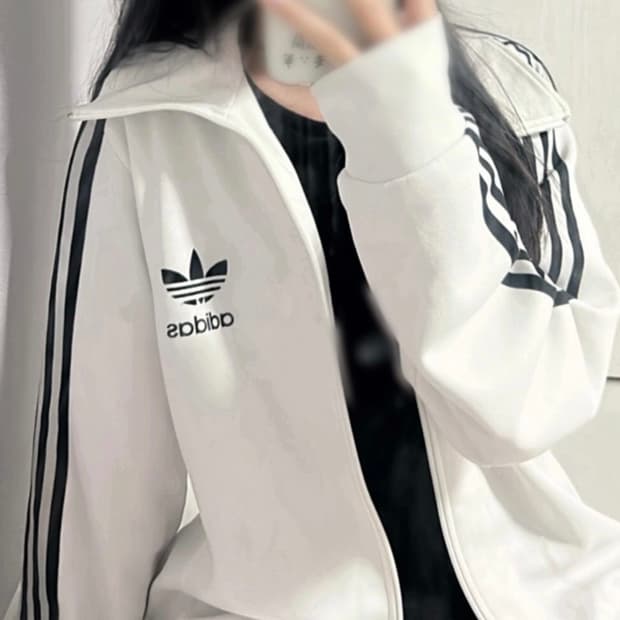 아디다스 화이트 블랙 삼선 대장 져지