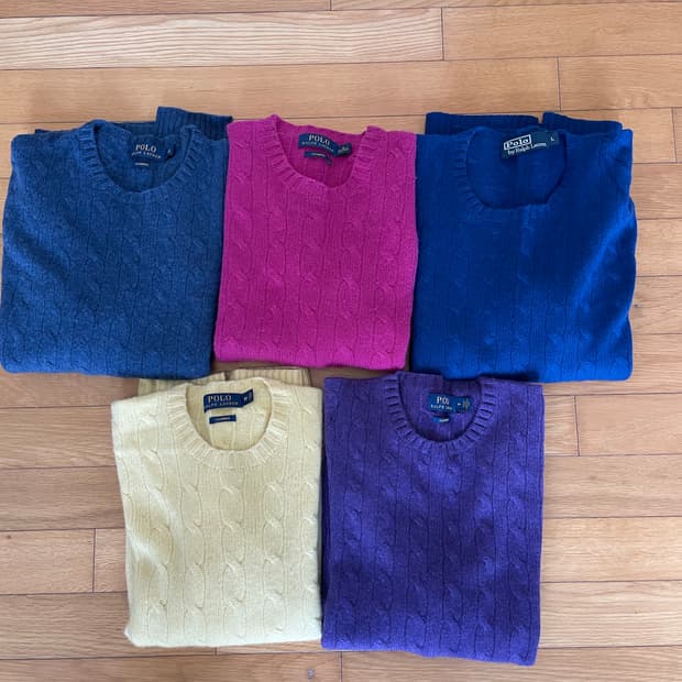 폴로캐시미어니트 일괄