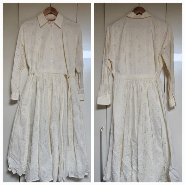 새제품 Tory Burch 원피스 IVORY 토리버치 롱 원피스