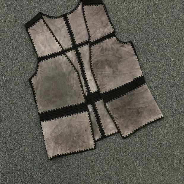 OS)Japanese vintage 스웨이드 여성 베스트 조끼