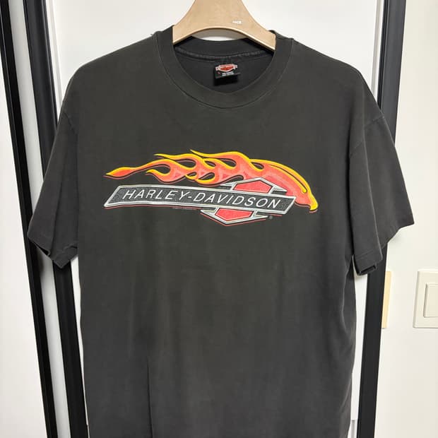[L] 빈티지 90s 할리데이비슨 티셔츠 made in usa