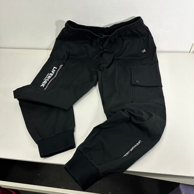 M 라이프워크 블랙 카고 조거팬츠