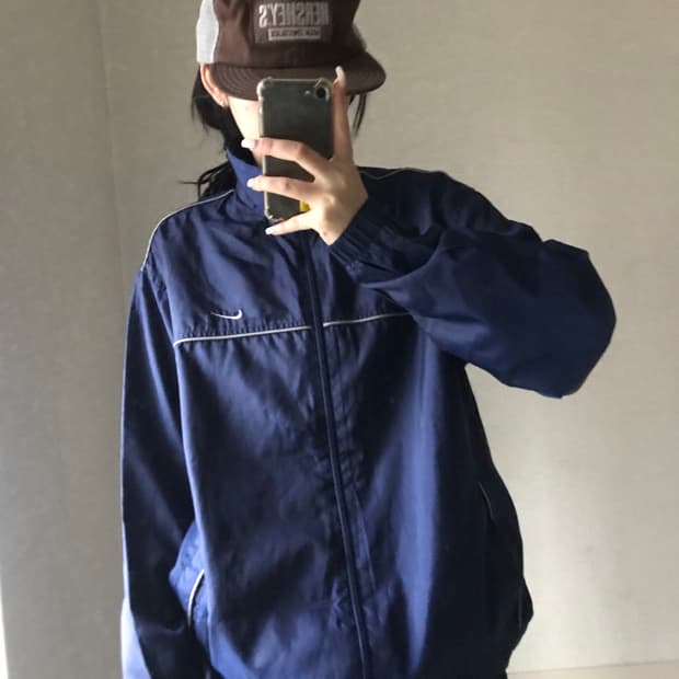 나이키 네이비 바람막이