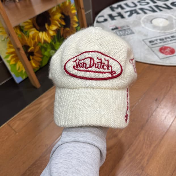본더치 니트볼캡 화이트 아이보리
