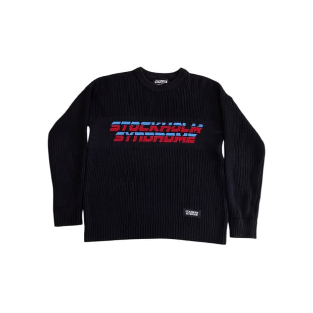 STOCKHOLM SYNDROME 빈티지 블랙 니트