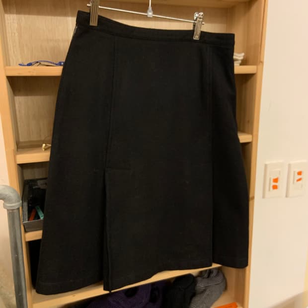 알마니 진스 울 스커트