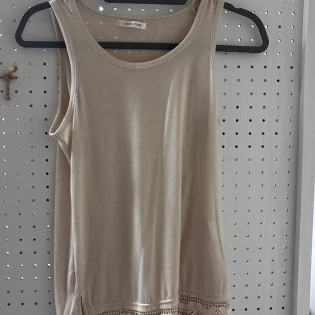 빈티지 나시 레이어드 핑크 슬리브리스