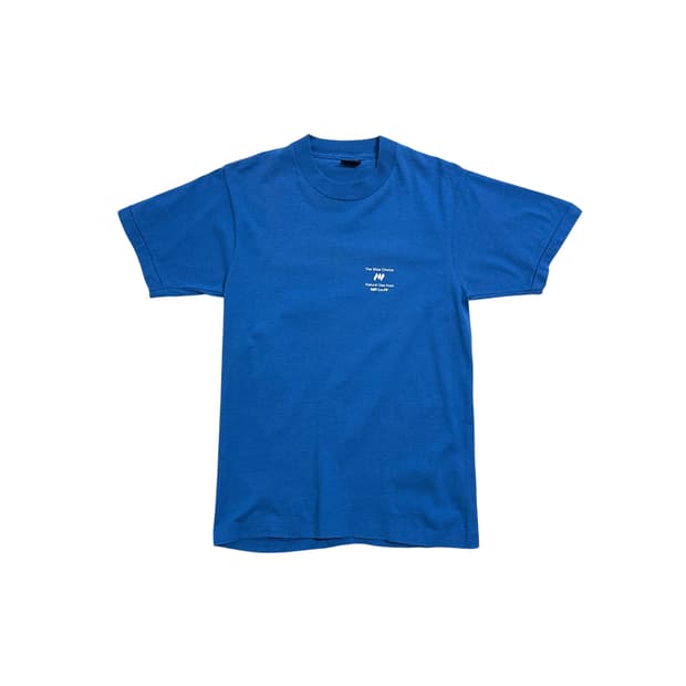 80-90s 싱글 스티치 빈티지 블루 티셔츠