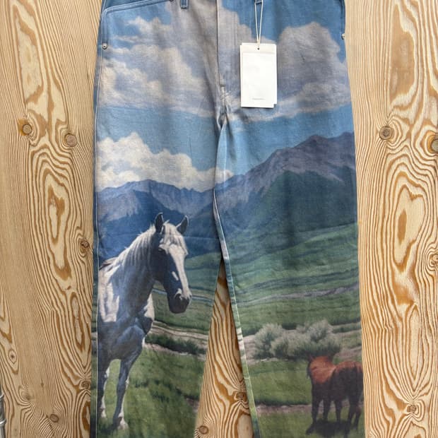 에프터프레이 카우보이 프린티드 팬츠 