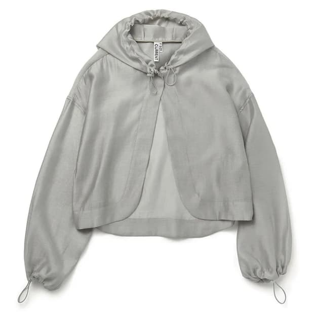 HOODED SHEER BOLERO JACKET