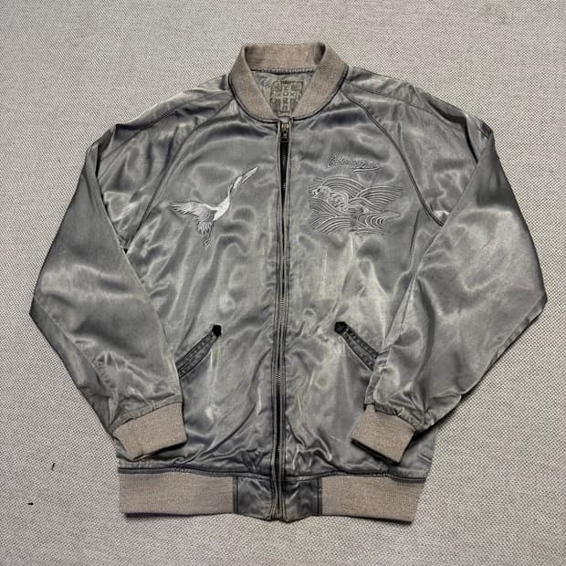 CORN 메탈릭 자수 스카쟌