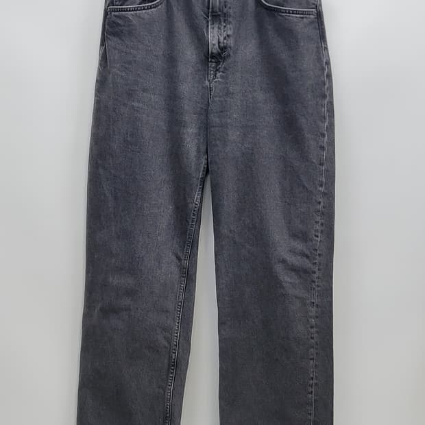 COS 코스 스트레이트 레거 블랙진 청바지 / 공용 30 워시드 블랙
