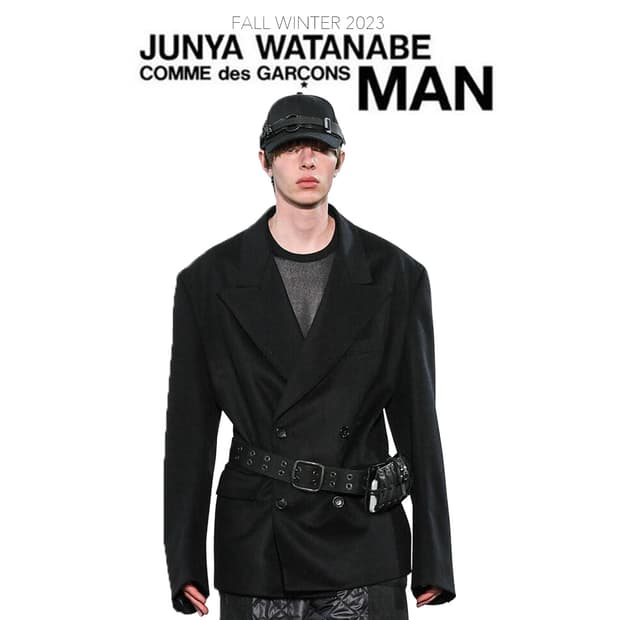 준야와타나베 23fw 더블자켓 블랙