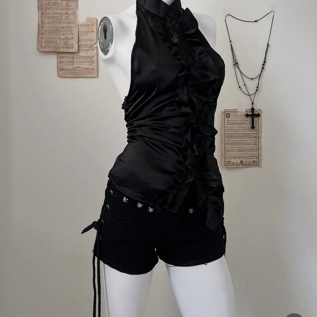 와이즈 걸 커스텀 홀터넥