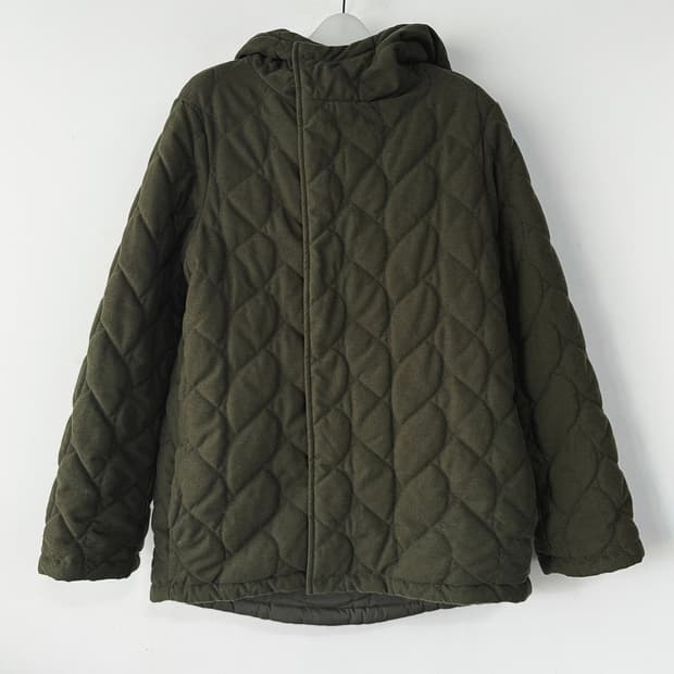 마쥬 maje 리버시블 퀼팅 후드 자켓