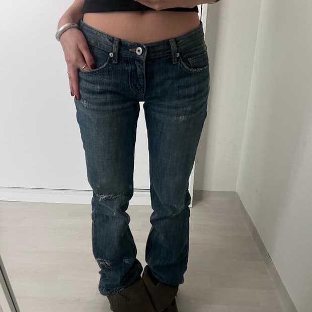아카샤 빈티지 로우라이즈 데님