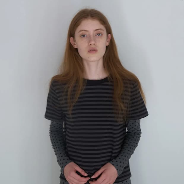 노컨텐츠 멀티 레이어드 티 블랙