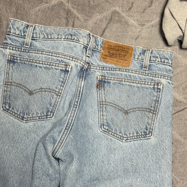 리바이스 90s 오렌지탭 연청 33x32
