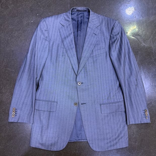 에르메네질도제냐 스트라이프 수트 블레이저 자켓 50R