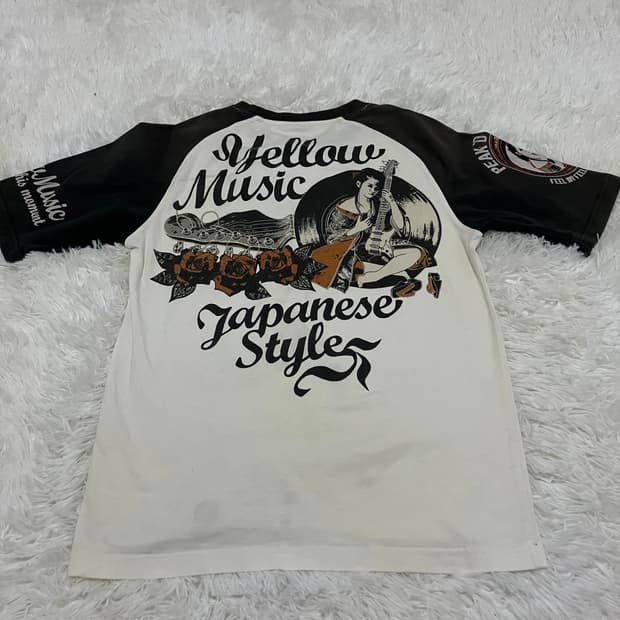 빈티지 로즈 나그랑 스컬 펑키 긴팔 894 y2k 스트릿 모리 갸루 일본