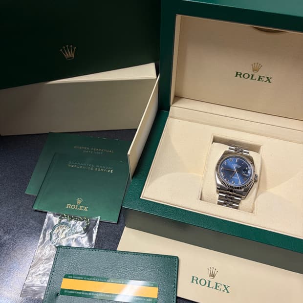 롤렉스 데이트저스트 116234 청판 로만 2019년 풀셋 1250만원
