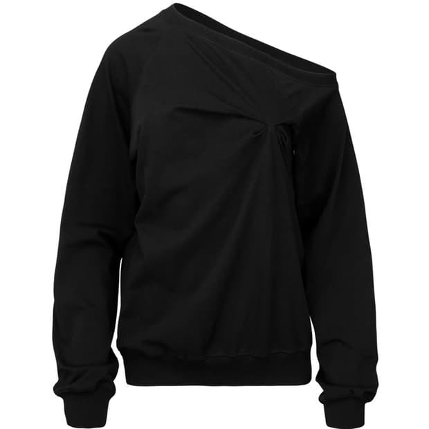 PINCHED LONG SLEEVE BLACK