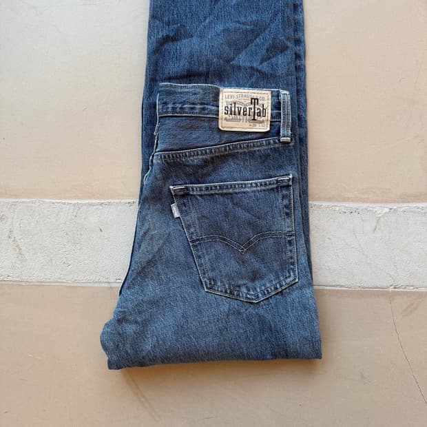 리바이스 실버탭 루즈핏 데님 팬츠