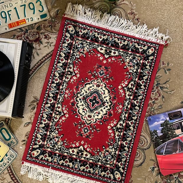 유러피안 빈티지 케르만 카페트 러그