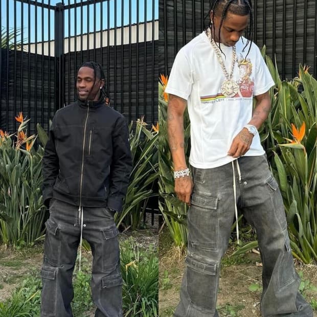 (M)릭오웬스 ss23 EDFU 점보카고 흑청 SDK