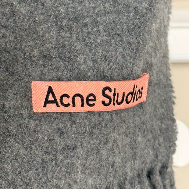 아크네 스튜디오 머플러 그레이 200x45