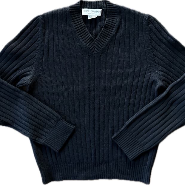 [50]돌체앤가바나 아카이브 V넥 스웨터 