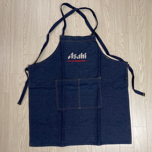 아사히 수퍼 드라이 빈티지 셀비지 앞치마 16번 90s OLD