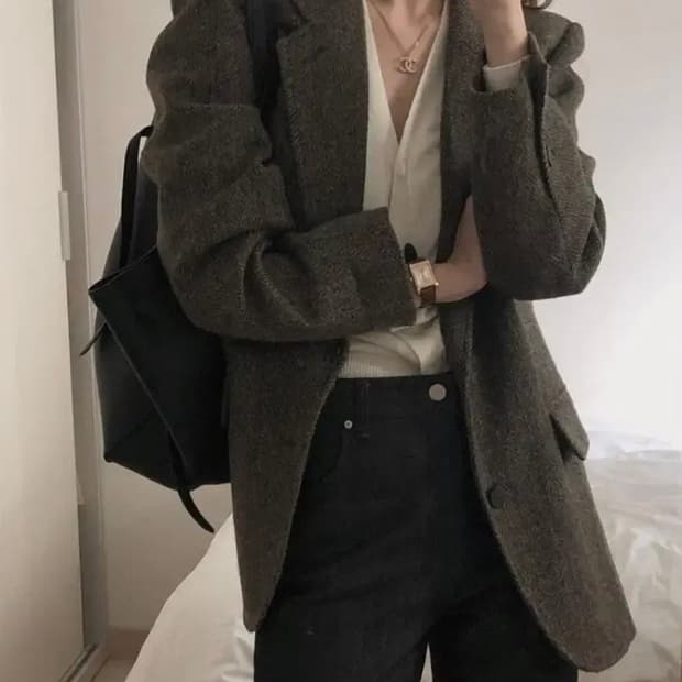 [새상품] 플랫베이스 해리스트위드 자켓 (plat base)