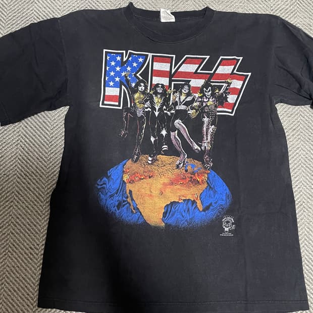 KISS 90s destroys 투어 빈티지 티셔츠