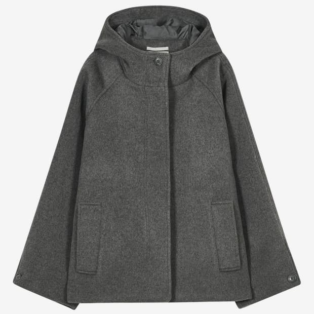 타입서비스 Hooded Half Coat [Gray]