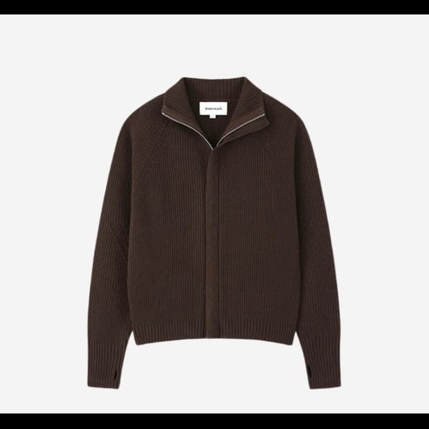 토니웩 메리노울 니트집업