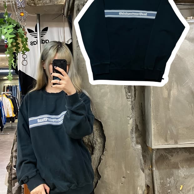 디스이즈네버댓 맨투맨 그린 L  #csz829