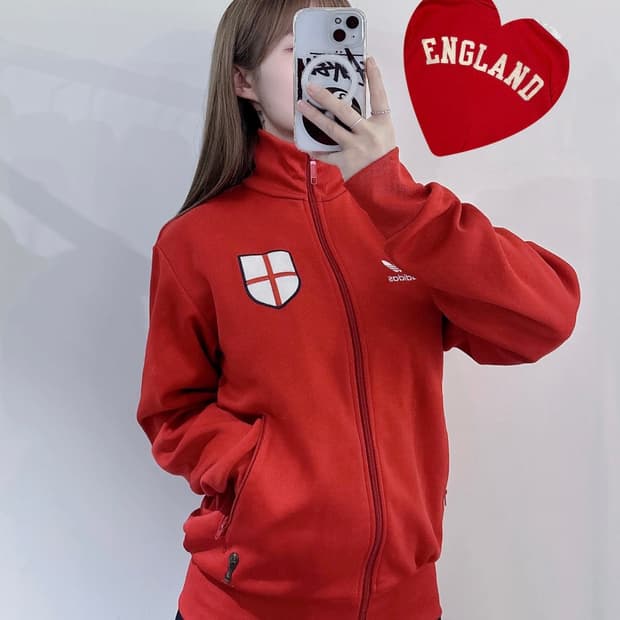 아디다스 잉글랜드 월드컵 국대 트랙탑