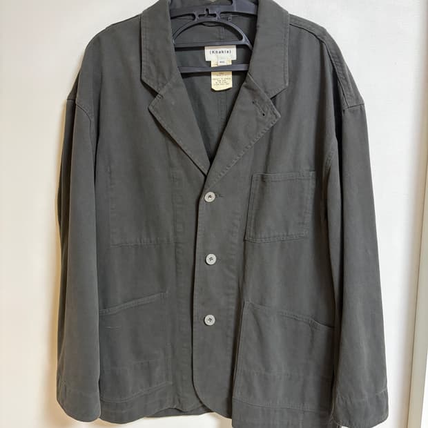 [M]카키스 크루맨 자켓 차콜