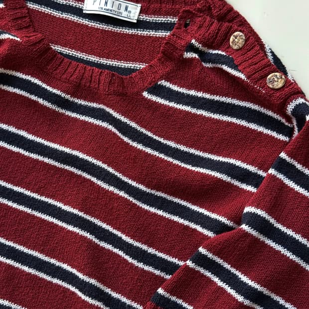 Dry blend side button design knit top