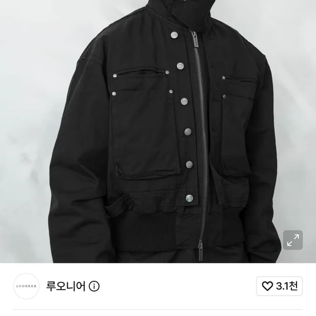LUONEER 안드레 자켓 블랙50사이즈
