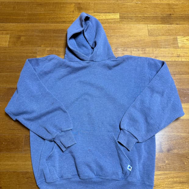 빈티지 페이드 퍼플 후드티 xl