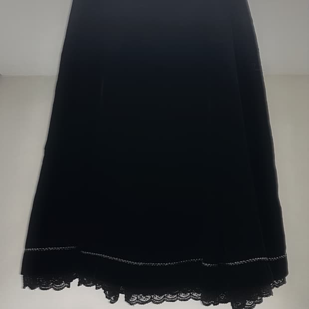 ♱ gothic midi skirt